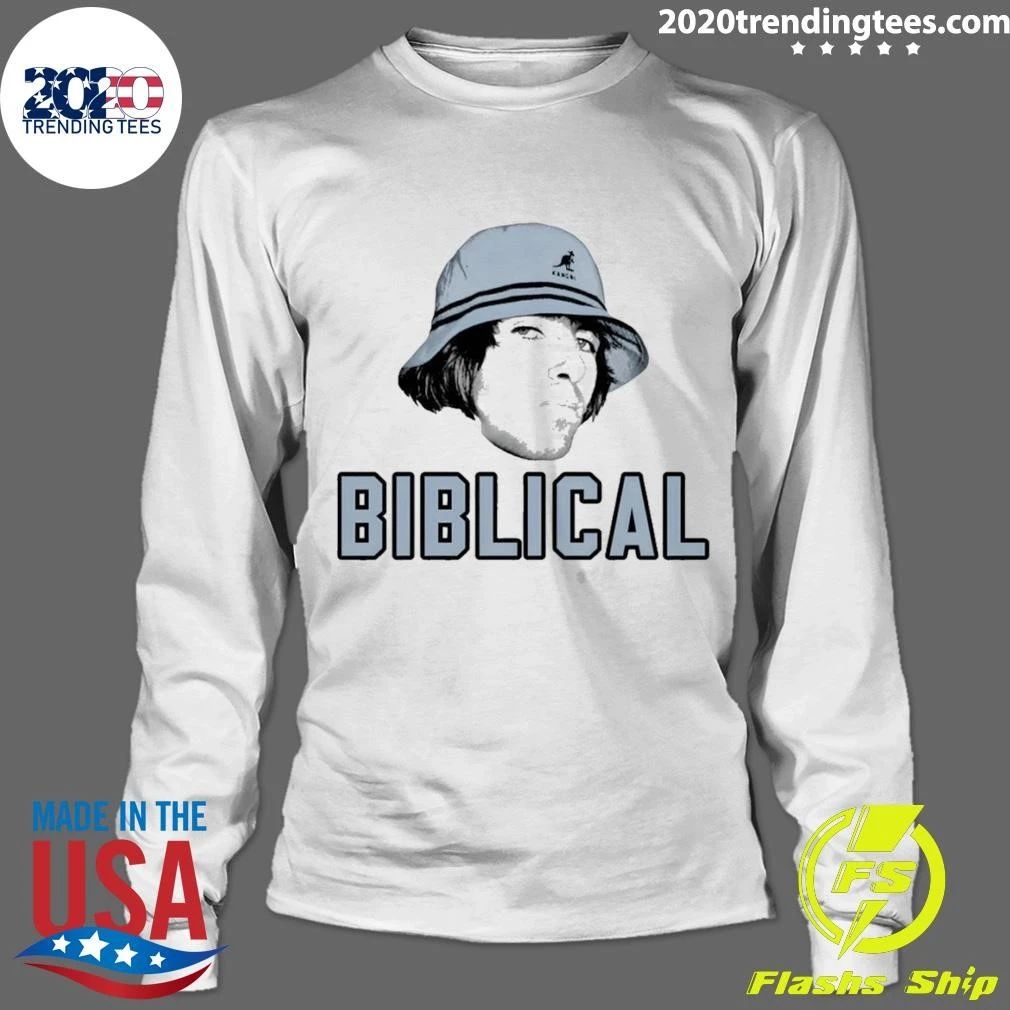 Liam Gallagher Wearing Kangol Hat Biblical 2026 Shirt