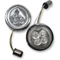 CIRO Front Signal Light Inserts – Chrome – Amber Lens 45400