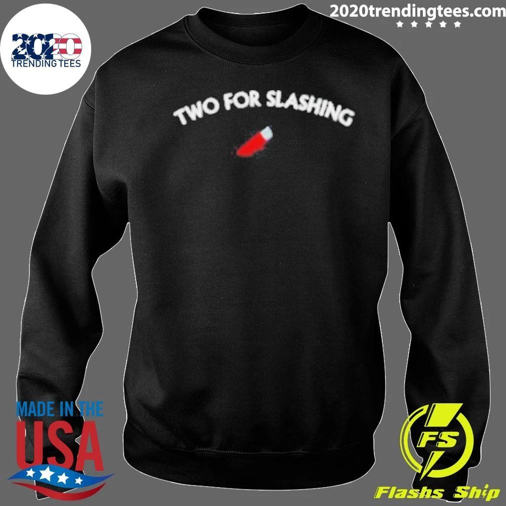 Two For Slashing Horror Movie Slasher Knife Shirt