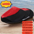Heavy Duty 600D Trailerable Jet Ski Cover 115” 125” 135” 145” Polyester PWC