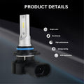 labwork 9006 LED Fog Light Bulbs 6000K 3000LM 30W Fog Light LED Conversion Kit, Pack of 2