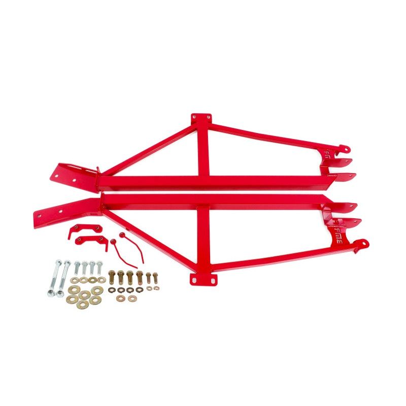 BMR 93-02 F-Body Non-Convertible Bolt-On 4-Point Subframe Connectors – Red