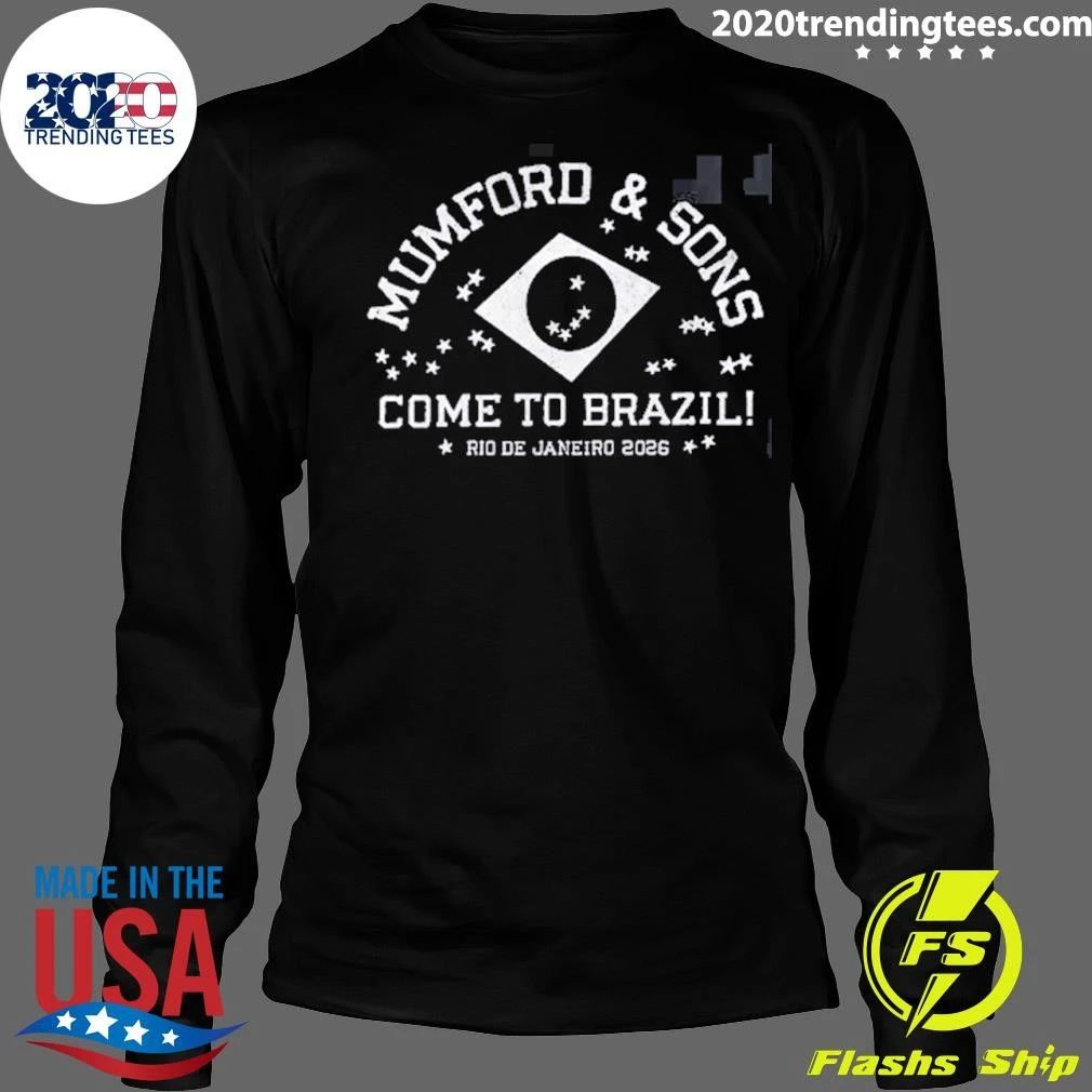 Mumford And Sons At Rock in Rio Rio de Janeiro 2026 Come To Brazil Shirt
