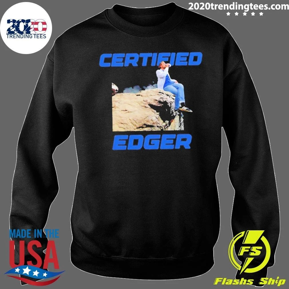 Certified Edger Edging Drink Beer Graphic Shirt