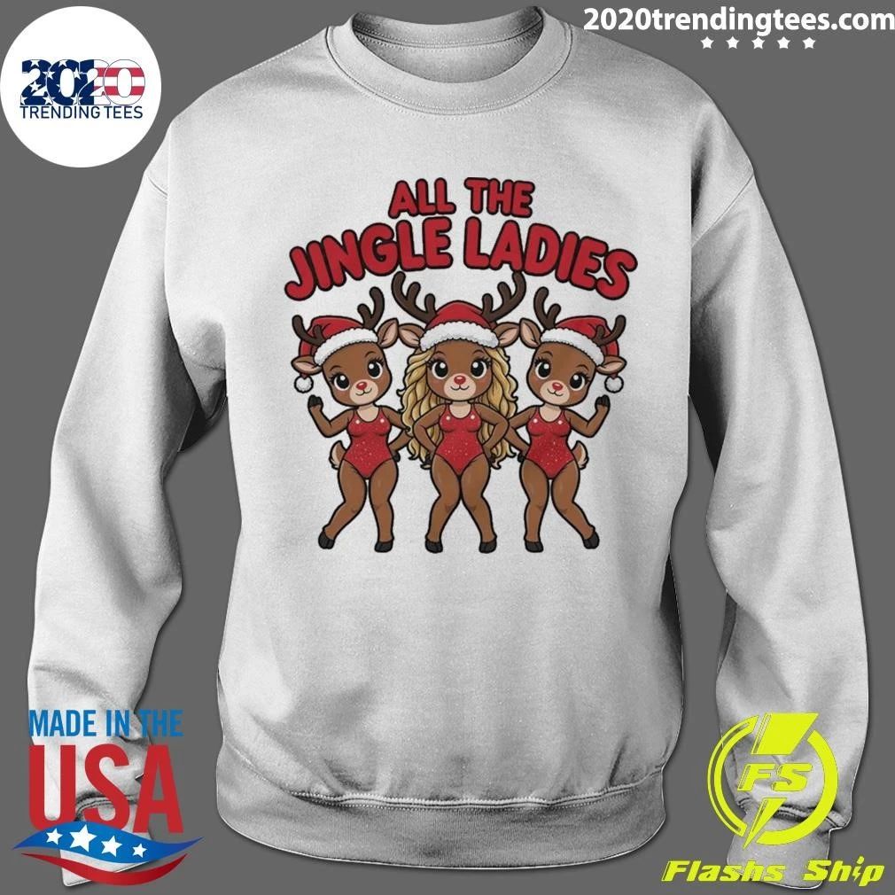 All The Jingle Ladies Christmas Reindeer Deer Shirt