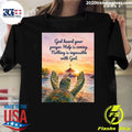 Turtle God Heard Your Prayer Help Is Coming Nothing Is Impossible With God Retro Shirt