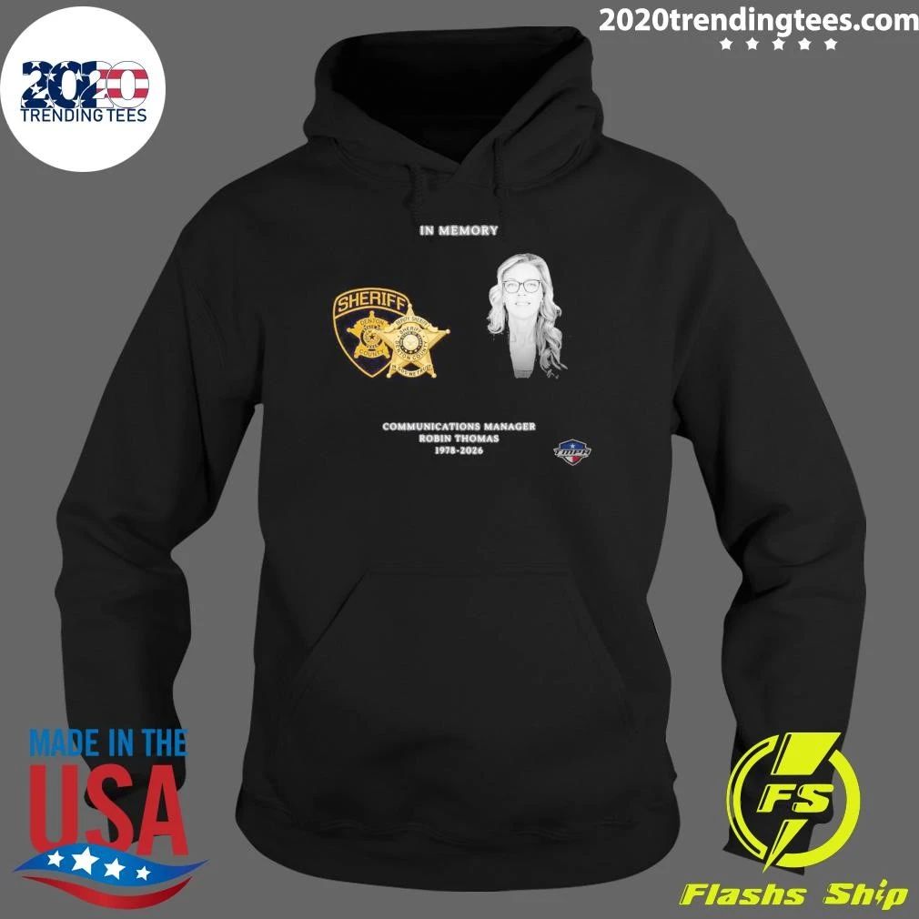 In Memory Communications Manager Robin Thomas 1978-2026 Shirt
