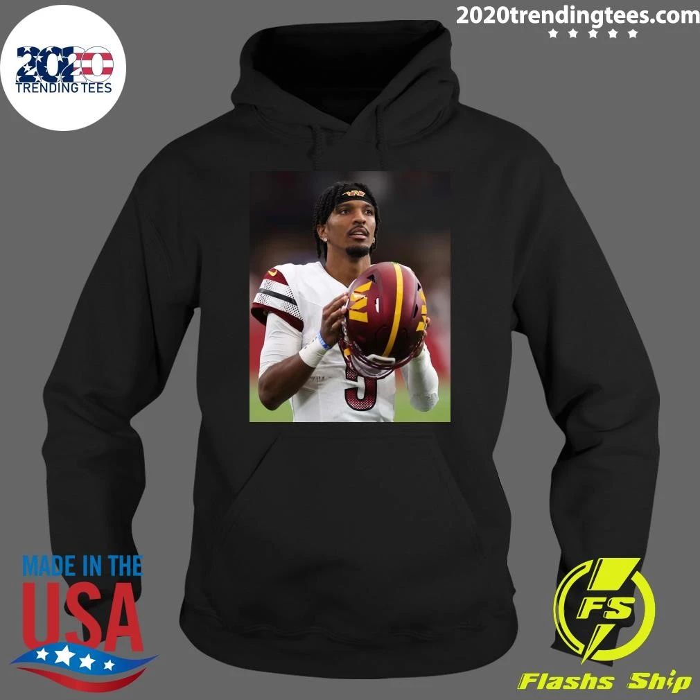 Washington Commanders Quarterback Jayden Daniels Football Player Portrait Shirt