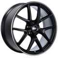 BBS CI-R 19×9 5×120 ET20 Satin Black Polished Rim Protector Wheel -82mm PFS/Clip Required