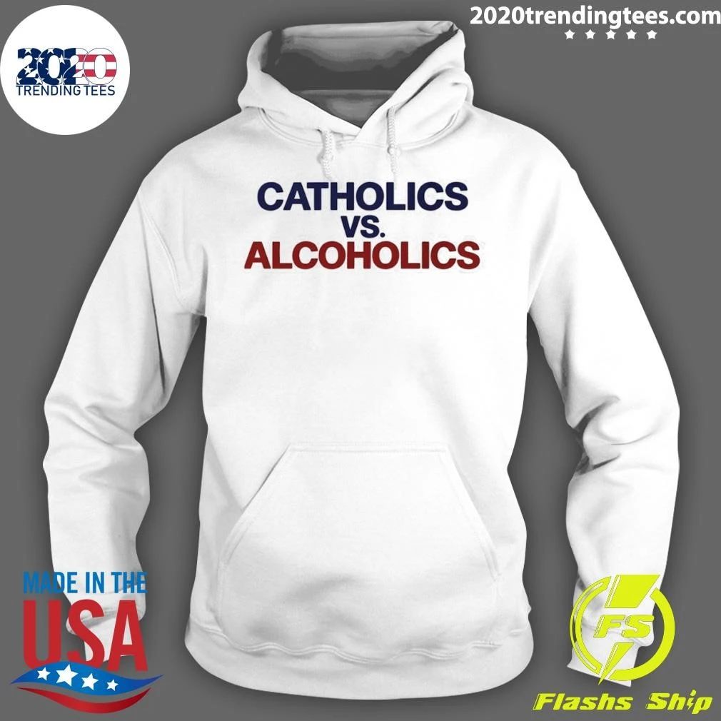 Catholics Vs Alcoholics Notre Dame Vs Wisconsin Shirt