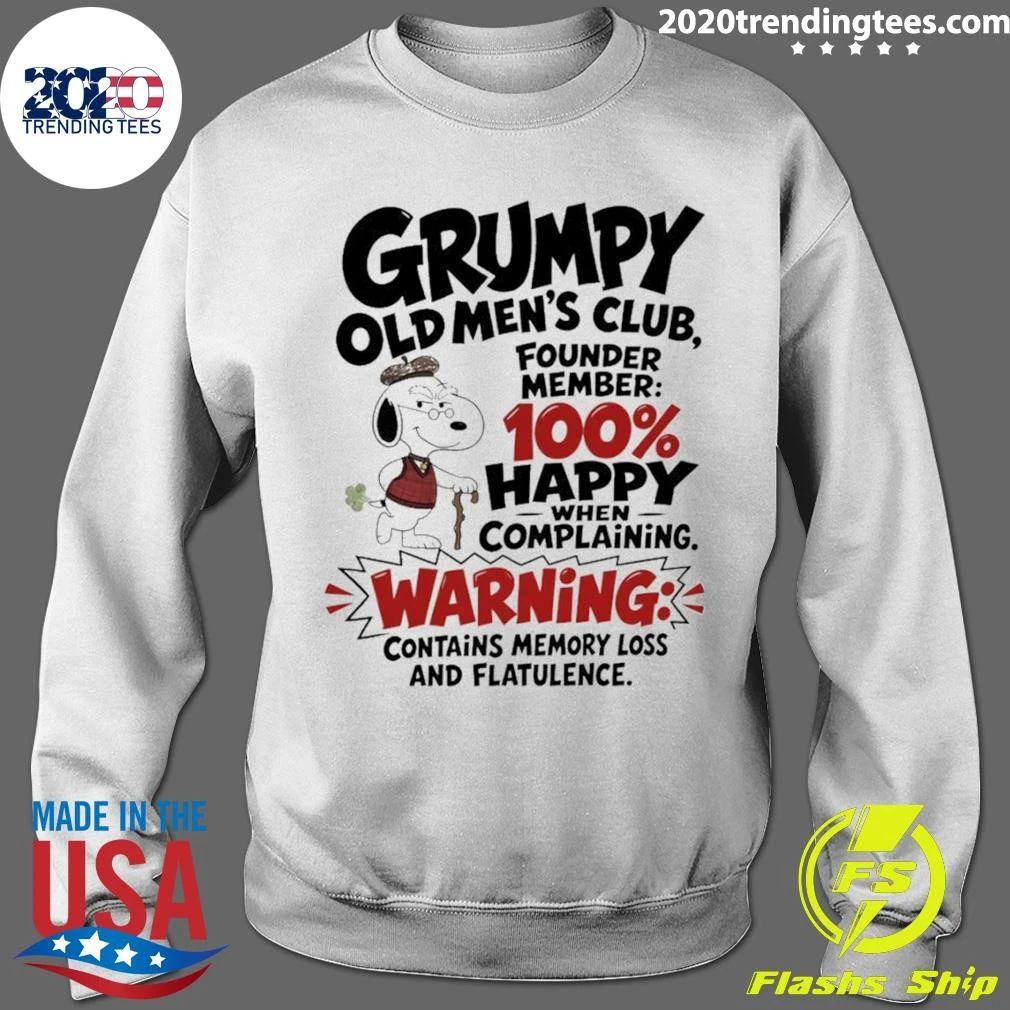 Dog Grumpy Old Men’s Club Founder Member 100 Happy When Complaining Shirt