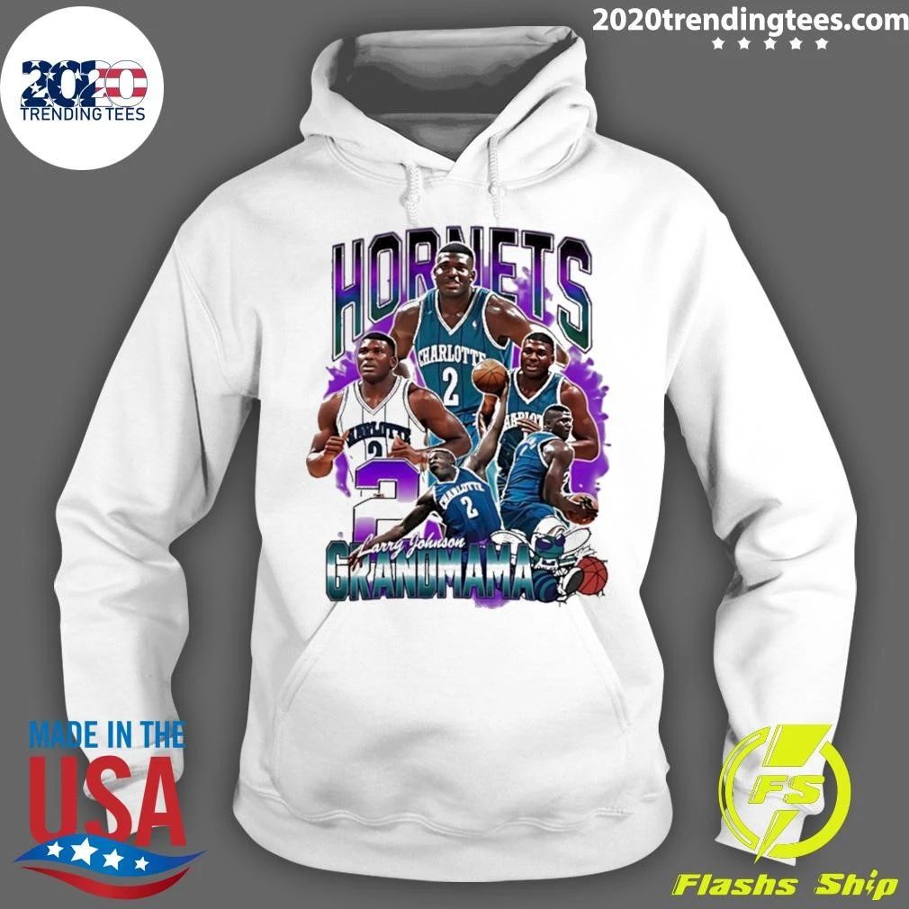 Larry Johnson Charlotte Hornets Nba Basketball Grandmama Shirt