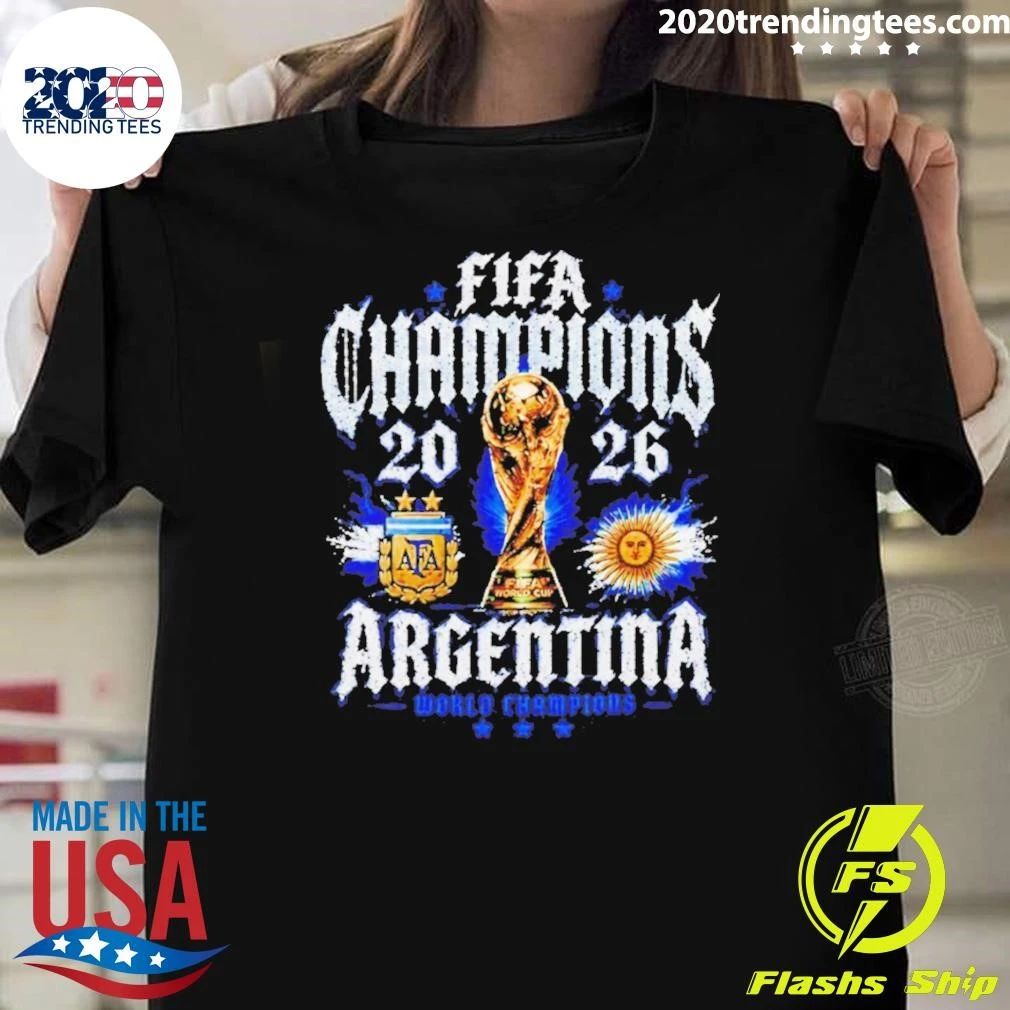Fifa Champions 2026 Argentina World Cup Trophy Shirt