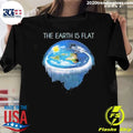 The Earth Is Flat Map Model Firmament Dome Sheol Tee Shirt