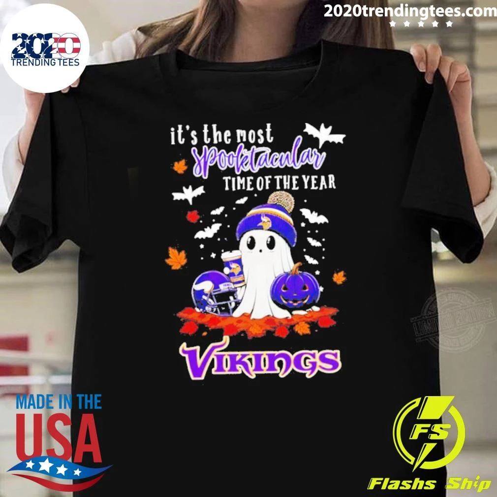 Ghost Halloween 2026 Minnesota Vikings It’s The Most Spooktacular Time Of The Year Shirt