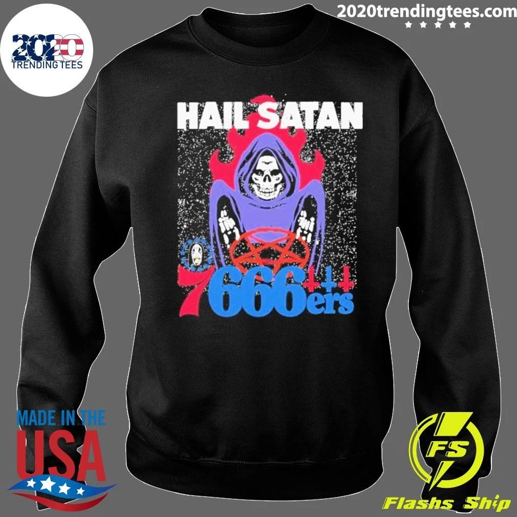 Hail Satan 666ers Philadelphia 76ers Nba Shirt