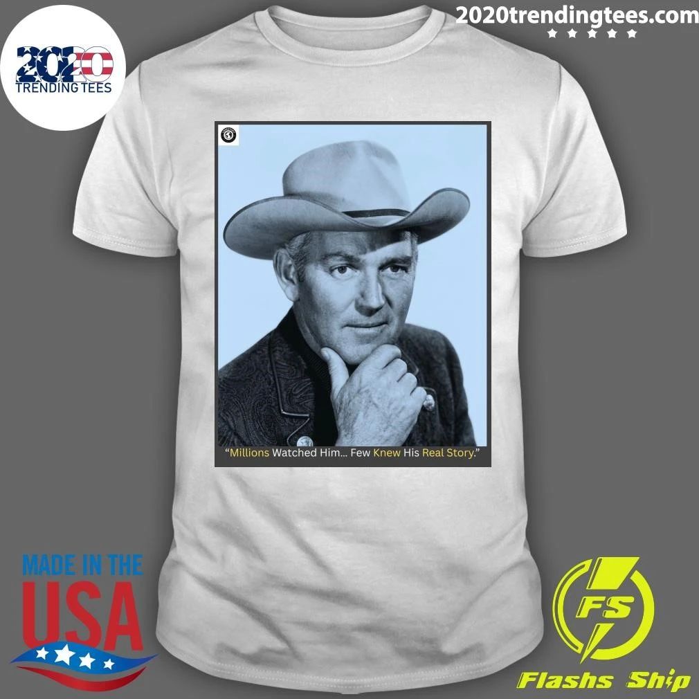 Millions remembered him as Bill Hawks on Wagon Train Shirt