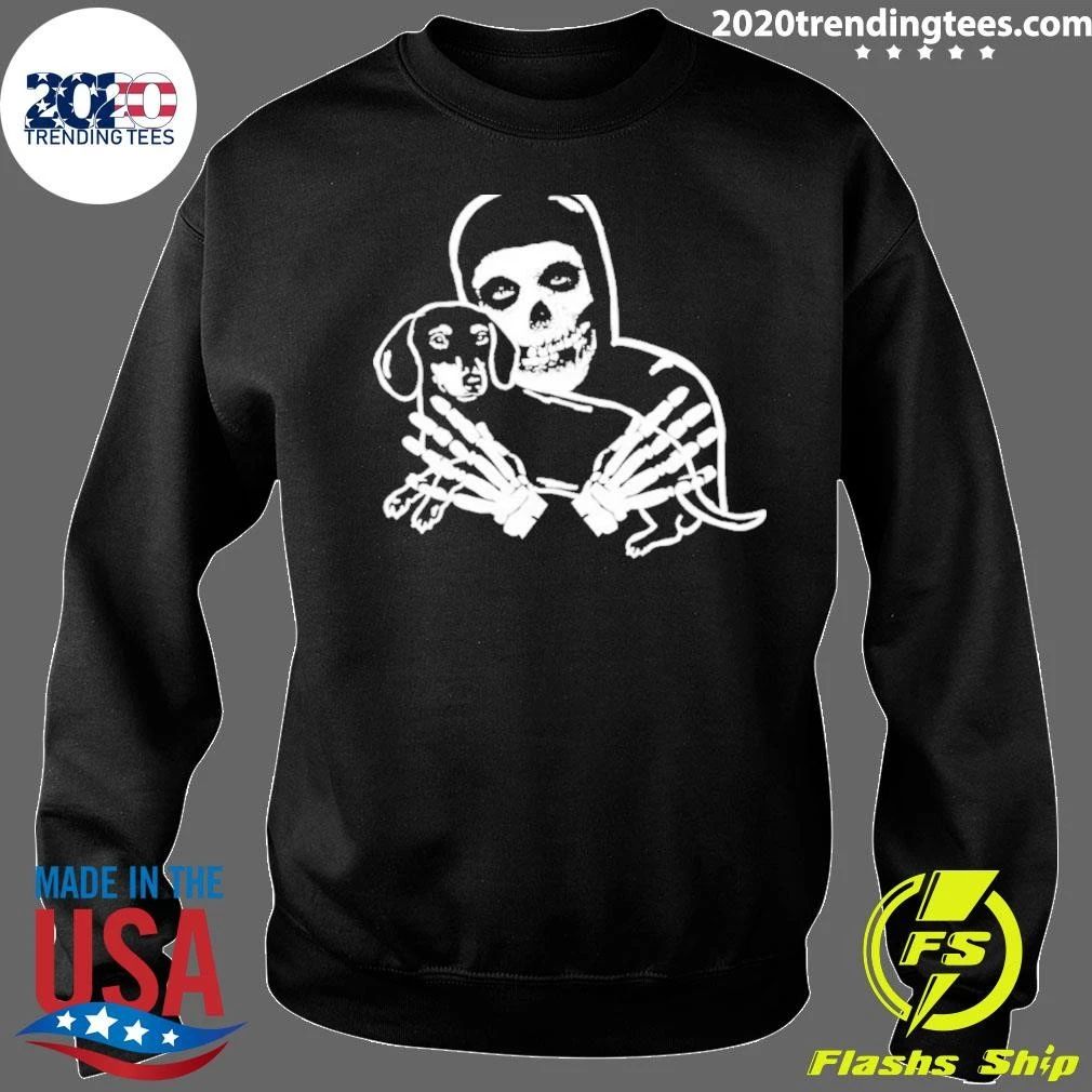 Misfits Skull Holding Dachshund Punk Rock Shirt