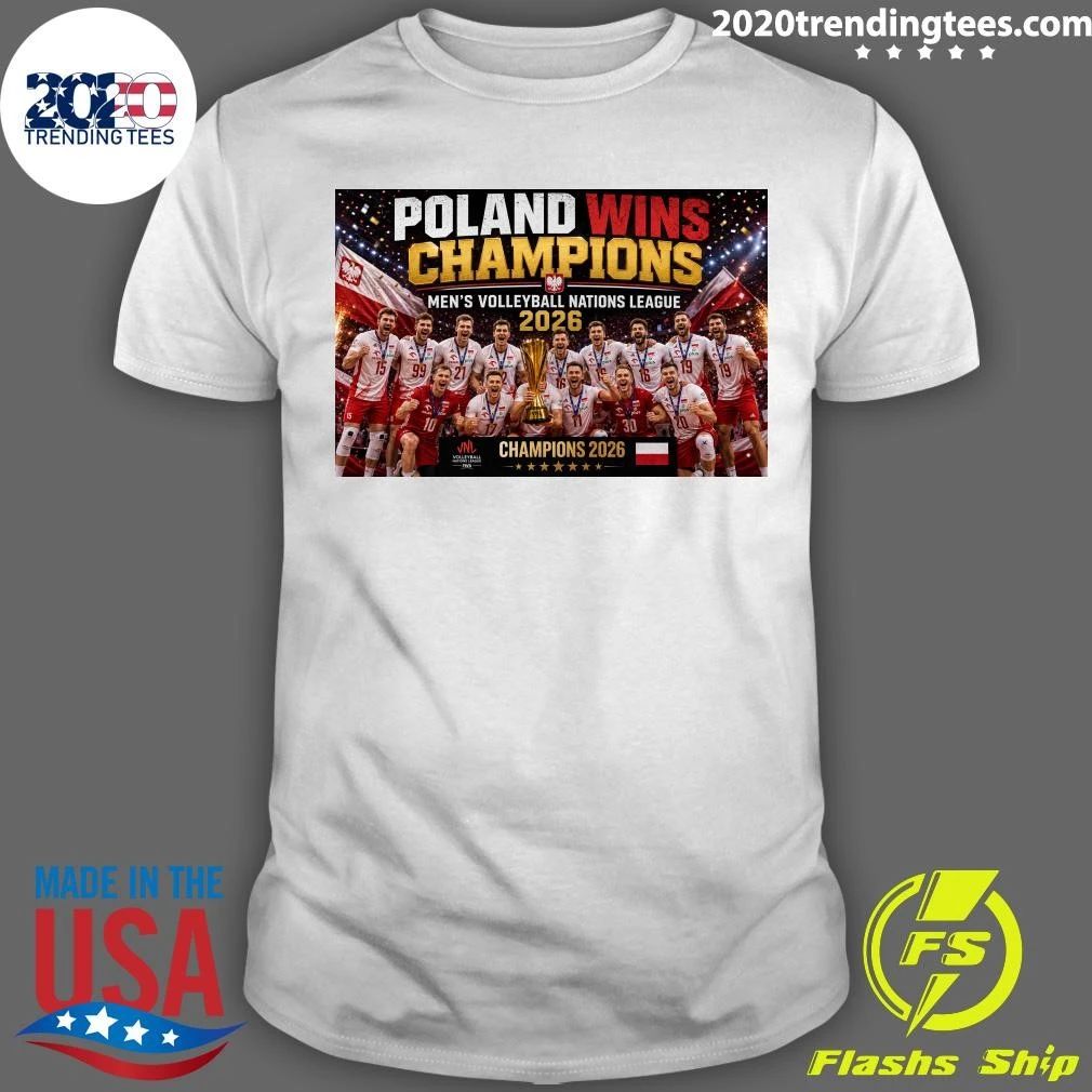 Poland Wins Champions Men’s Volleyball Nations League 2026 Shirt