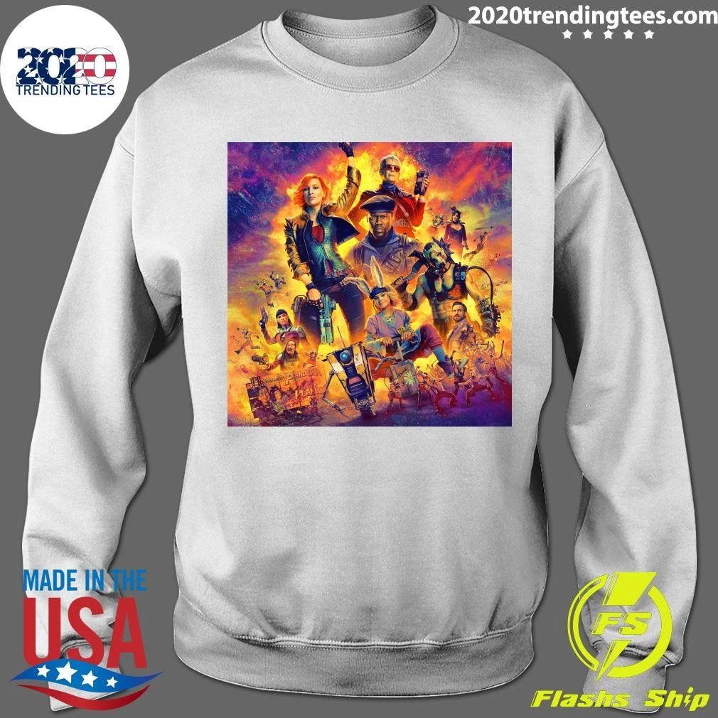 Borderlands Movie Characters Pandora Planet Action Adventure Team Shirt
