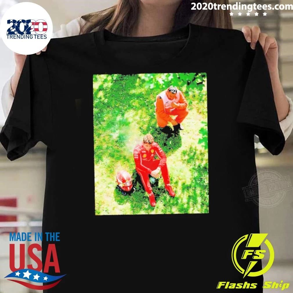 Monza Gp Charles Leclerc Crash Photo Shirt