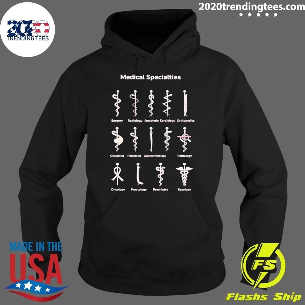 Medical Specialties Caduceus Snakes Funny Doctor Nurse Humor Shirt