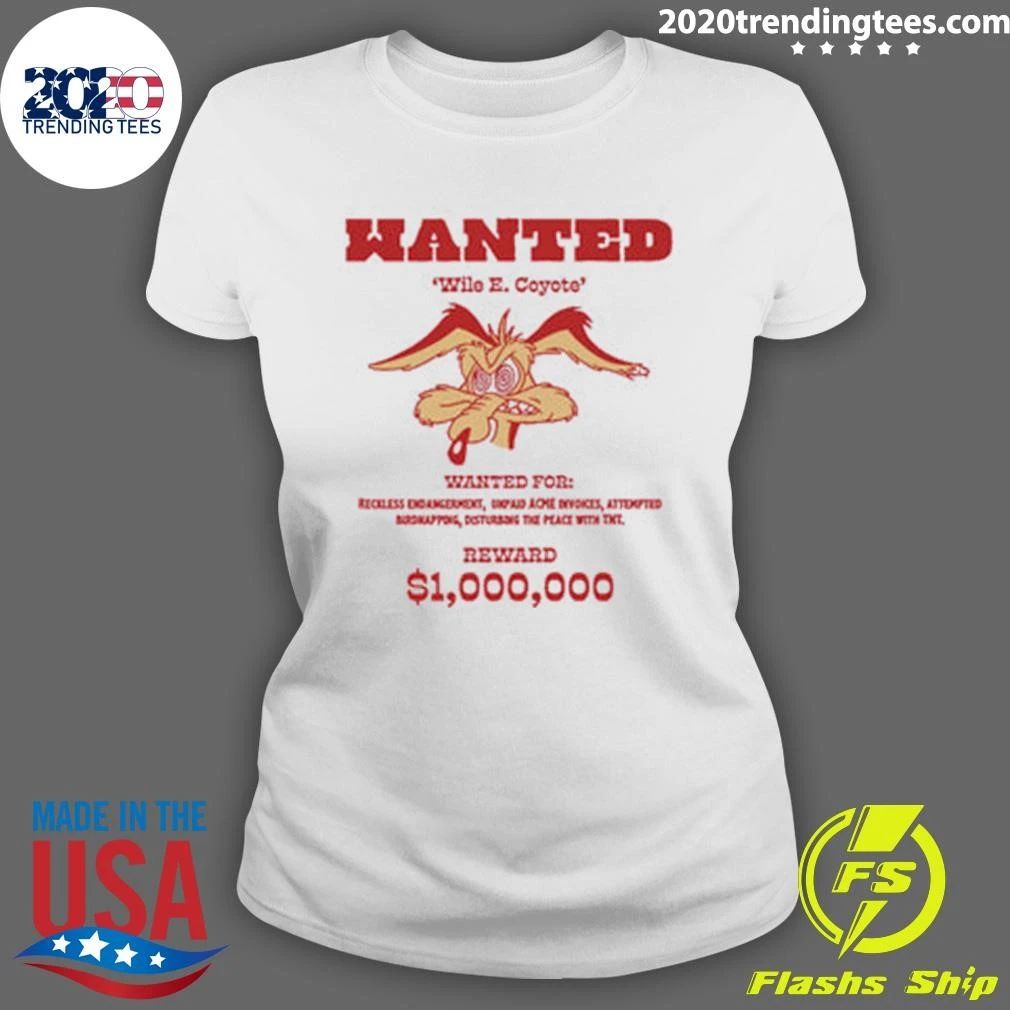 Wanted Wile E Coyote Oversized Tee Shirt