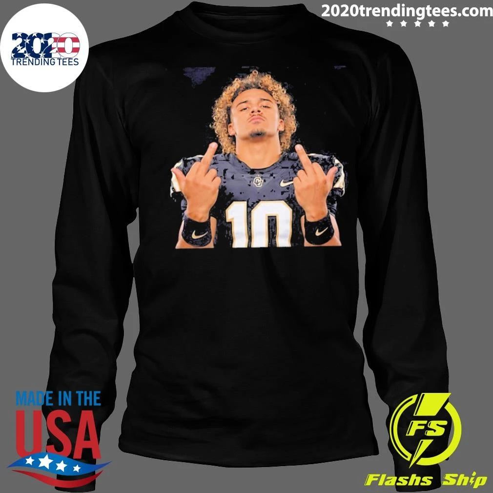 Julian Lewis Colorado Buffaloes Double Middle Finger Shirt