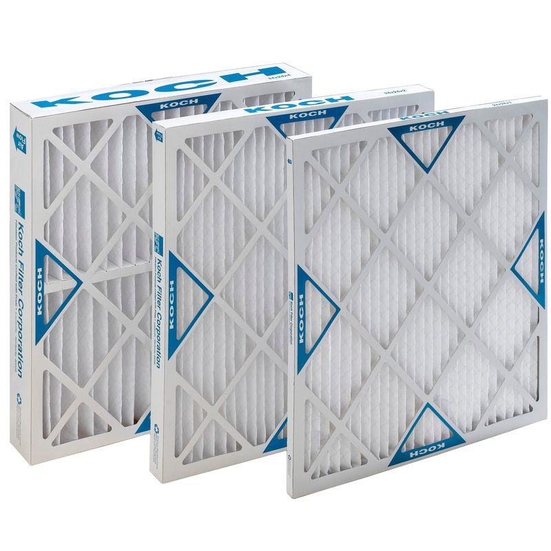 20x20x1 Koch Multi-Pleat Green13 MERV 13 High Capacity 102-714-008 (12 Filters)