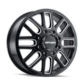 Cogent 8107D Dually Black w/ Milled Spokes Wheel 20×8.25 / 8×200 BP / -192mm Offset / 142mm Hub