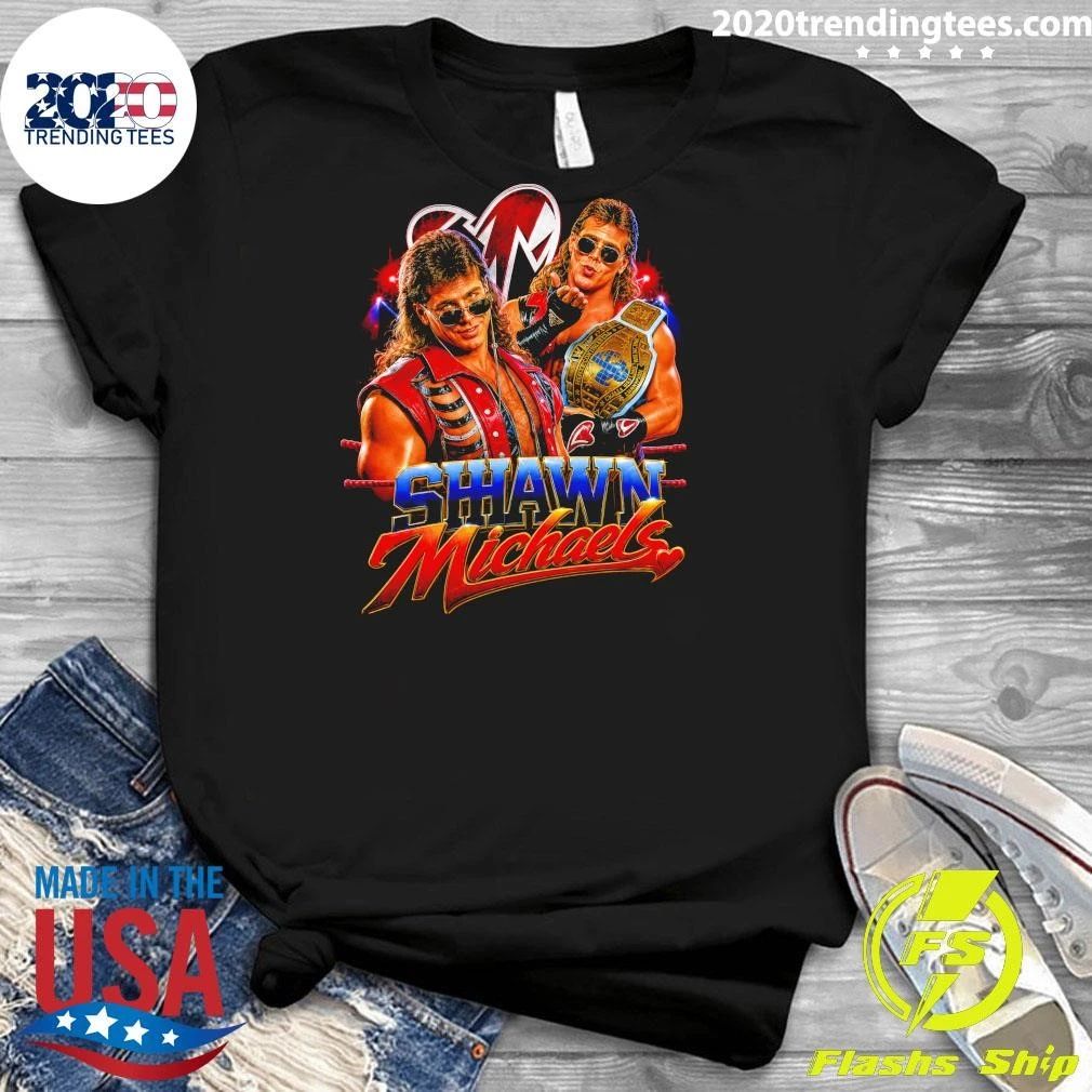 Shawn Michaels Wrestling Champion Belt Fan Tee Shirt