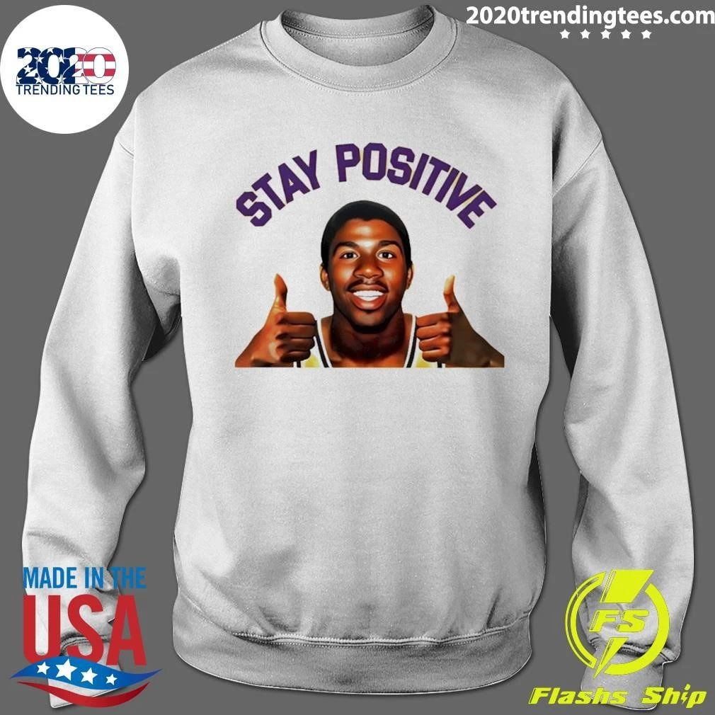 Magic Johnson Stay Positive Basketball Shirt