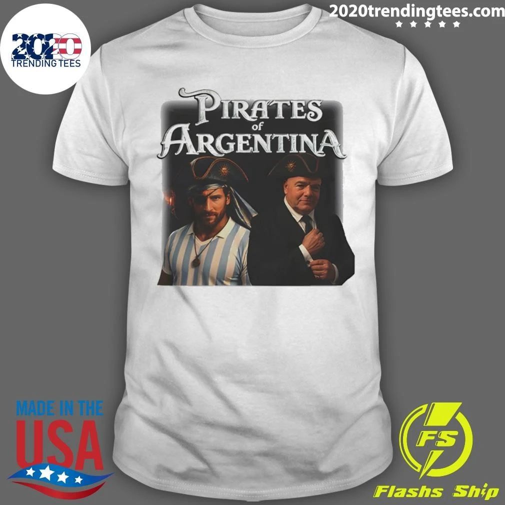 Messi Vs Gianni Infantino Pirates Of Argentina Soccer World Cup 2026 Meme Shirt
