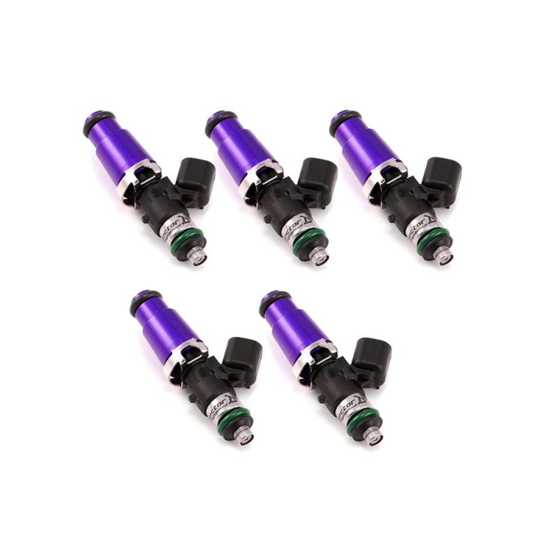 Injector Dynamics 1700cc Injectors – 60mm Length – 14mm Purple Top – 14mm Lower O-Ring (Set of 5) (IDX1700.60.14.14.5)
