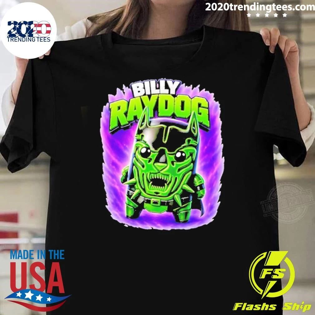 Billy Raydog Batdog Superhero Dog Green Armor Shirt