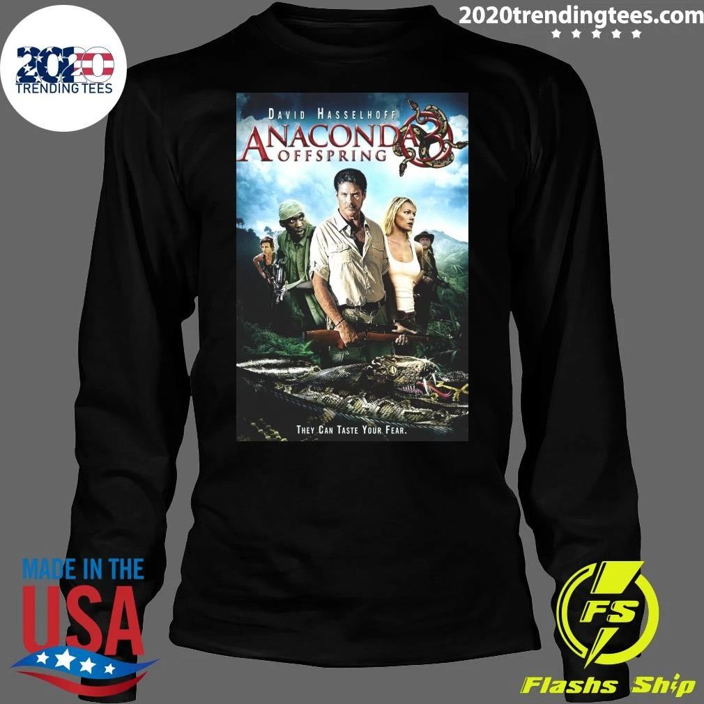 David Hasselhoff Anaconda Offspring They Can Taste Your Fear Shirt