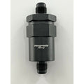 Billet Universal K Swap AN6 30 Micron Black Aluminum Inline Fuel Filter E85