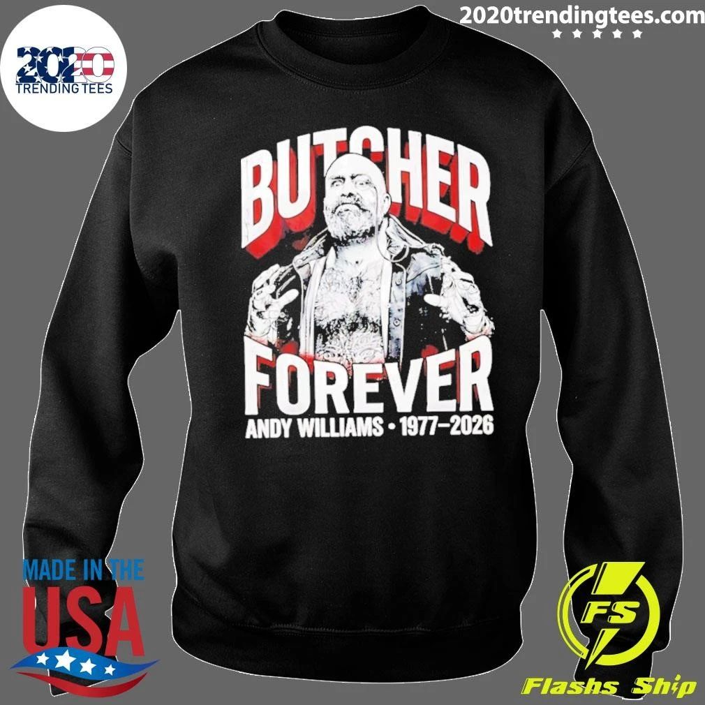 Andy Williams 1977-2026 Butcher Forever Shirt